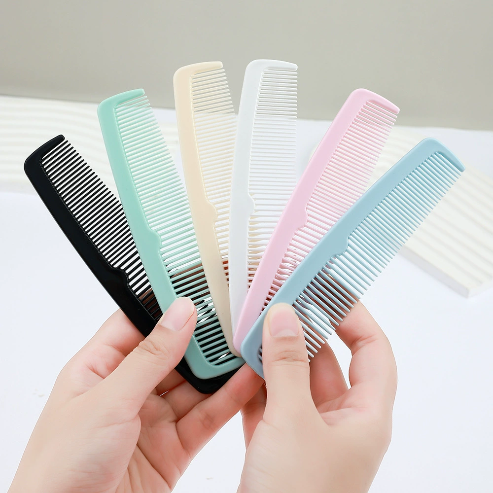 Портативная мини-расческа с двумя концами с грубыми и мелкими зубьями для укладки волос, подходит для домашнего использования, карманная расческа для девочек.