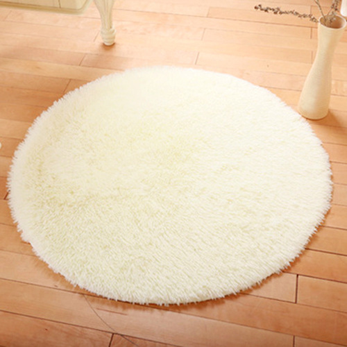 圆形地毯米白色