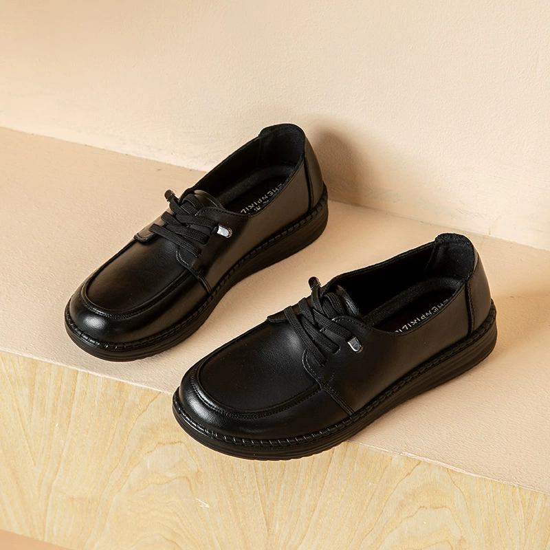 Фабрика прямых продаж новая горячая распродажа четыре сезона, дикая легкая круглая женская обувь, удобная мама, женская одиночная обувь