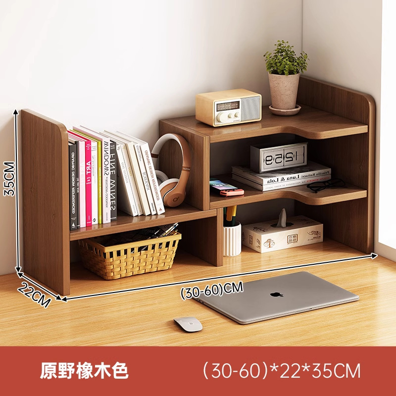 Escritorio de oficina estantería almacenamiento estante estudiante escritorio almacenamiento estante dormitorio escritorio simple multi-capa pequeña librería