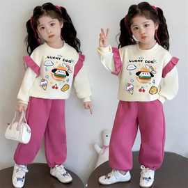 【彩虹钱包】儿童纯棉卫衣套装立体玩偶春秋季2025长袖上衣两件套
