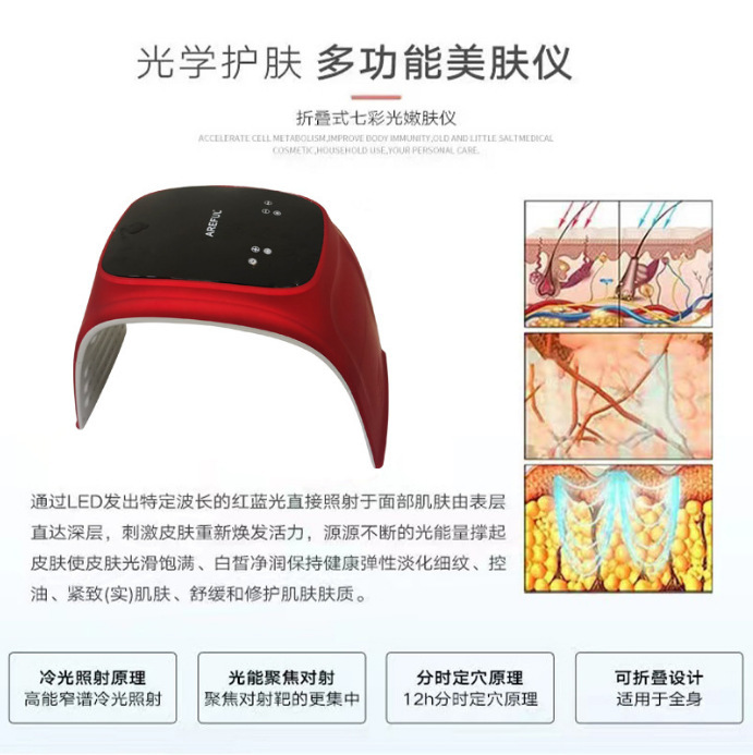 临姿折叠款七色喷雾PDT美白光谱仪美容院面部光子嫩肤美容院同款|undefined