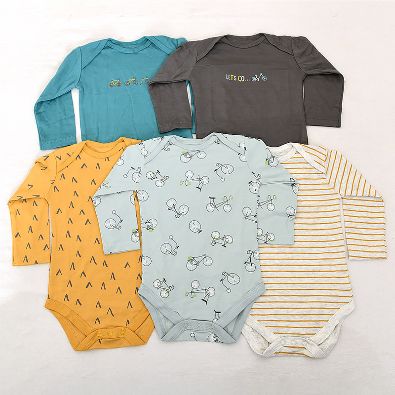 赤ちゃんの夏の服の5つのセットのワンピースの服は赤ちゃんのお尻の服を着ます。