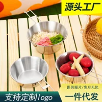 Travel folding kitchenware stainless steel for camping, tableware, handheld handle