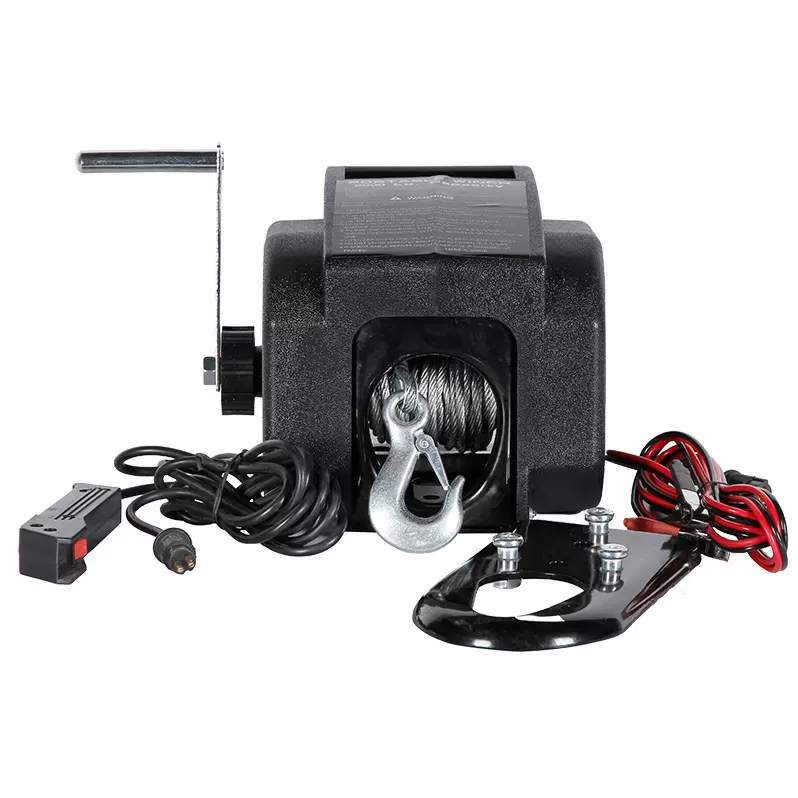 2000磅船用绞盘带钢丝 12VDC 安全电动绞盘 水用游艇用