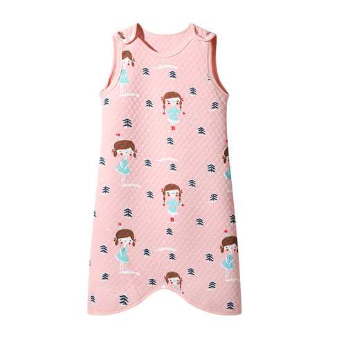 Bazitu cross-border spring, autumn and winter baby anti-kicking vest style infant and toddler universal thermal sleeping bag for children