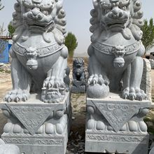 青石石雕石狮子雕刻制作花岗岩石狮子销售加工生产厂家