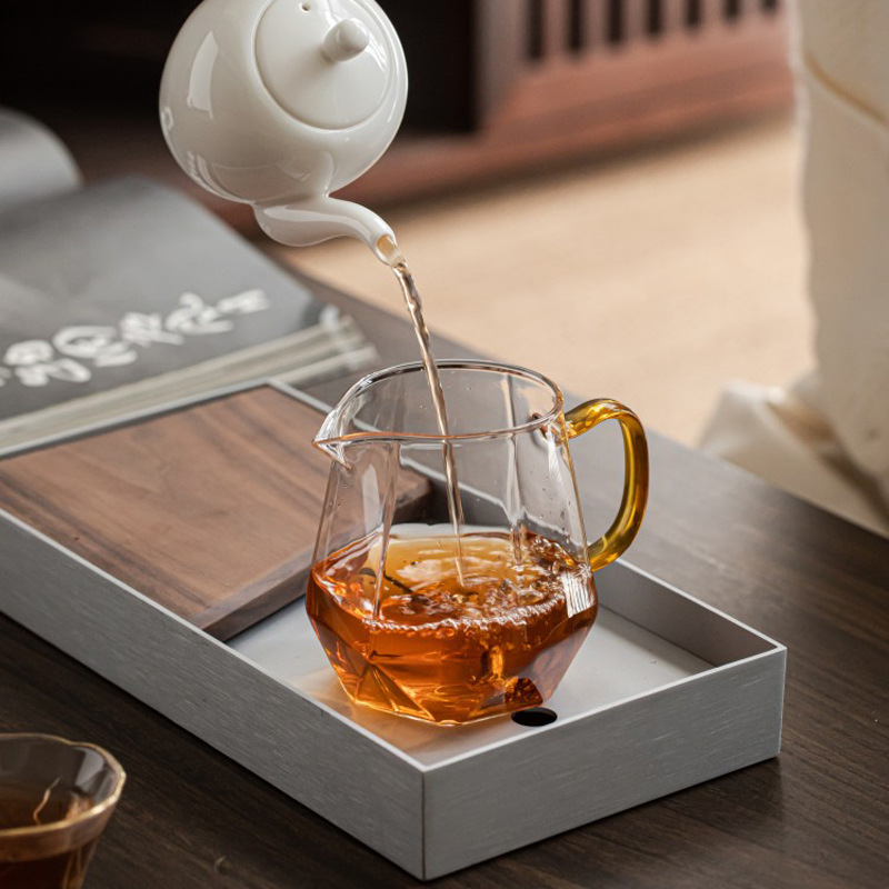 Glass Fair Cup High Borosilicate Heat Resistant Diamond Tea Sea Wholesale Transparent Household Tea Divider Kung Fu Tea Set