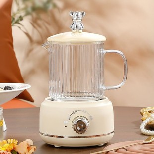 Health Pot Multifunctional Flower Teapot Full Glass Health Cup Household Water Kettle Anti-Dry Boiling Tea Electric Stew Cup Gift