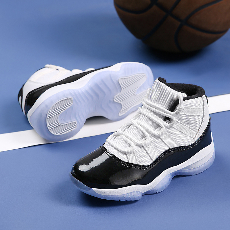 Chaussures de basket-ball pour enfants, chaussures unisexes, taille moyenne, nouvelle collection printemps et automne 2023_voghion.com