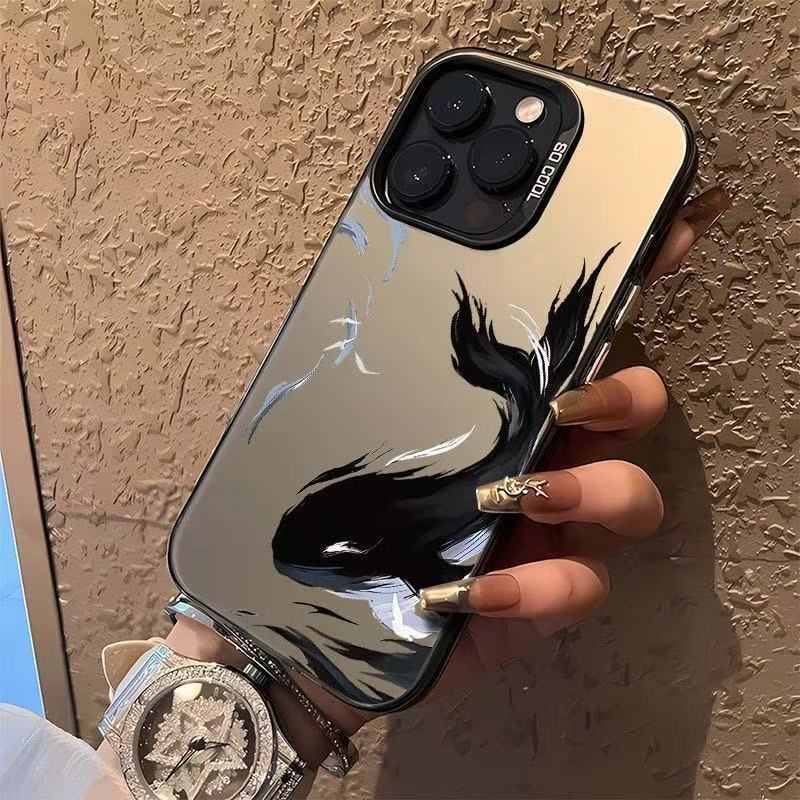 Nueva tinta ballena para iPhone 16 funda para teléfono móvil Apple 15promax/14 personalidad 13pro12 Europa y América