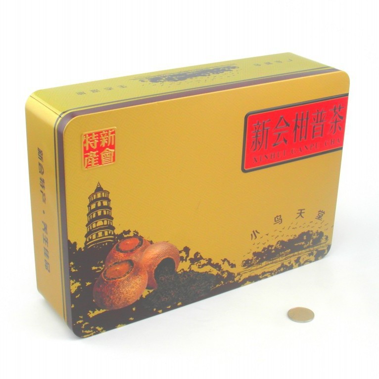 供应柑普茶铁盒  高端礼品茶叶盒 铁盒生产厂家