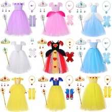 原创童装 亲子公主衣服灰姑娘宫廷长裙皇冠权杖母女装女王连衣裙