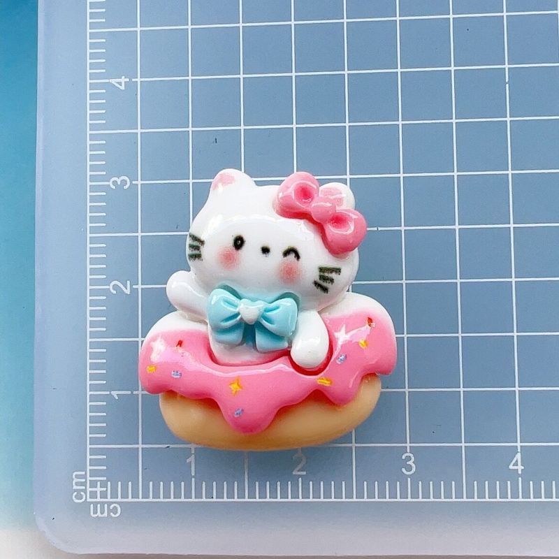 卡通蛋糕小猫树脂配件diy自制发夹钥匙扣美瞳盒冰箱贴水杯贴片|undefined