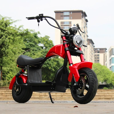 Dingzun Exports Little Prince Harley Electric Car Electric Motorcycle Scooter Battery Car Wide Tire Adult Retro (Elektrikli motosikletlər) - red-48v1000w-empty-car-does-not-include-battery-and-charger