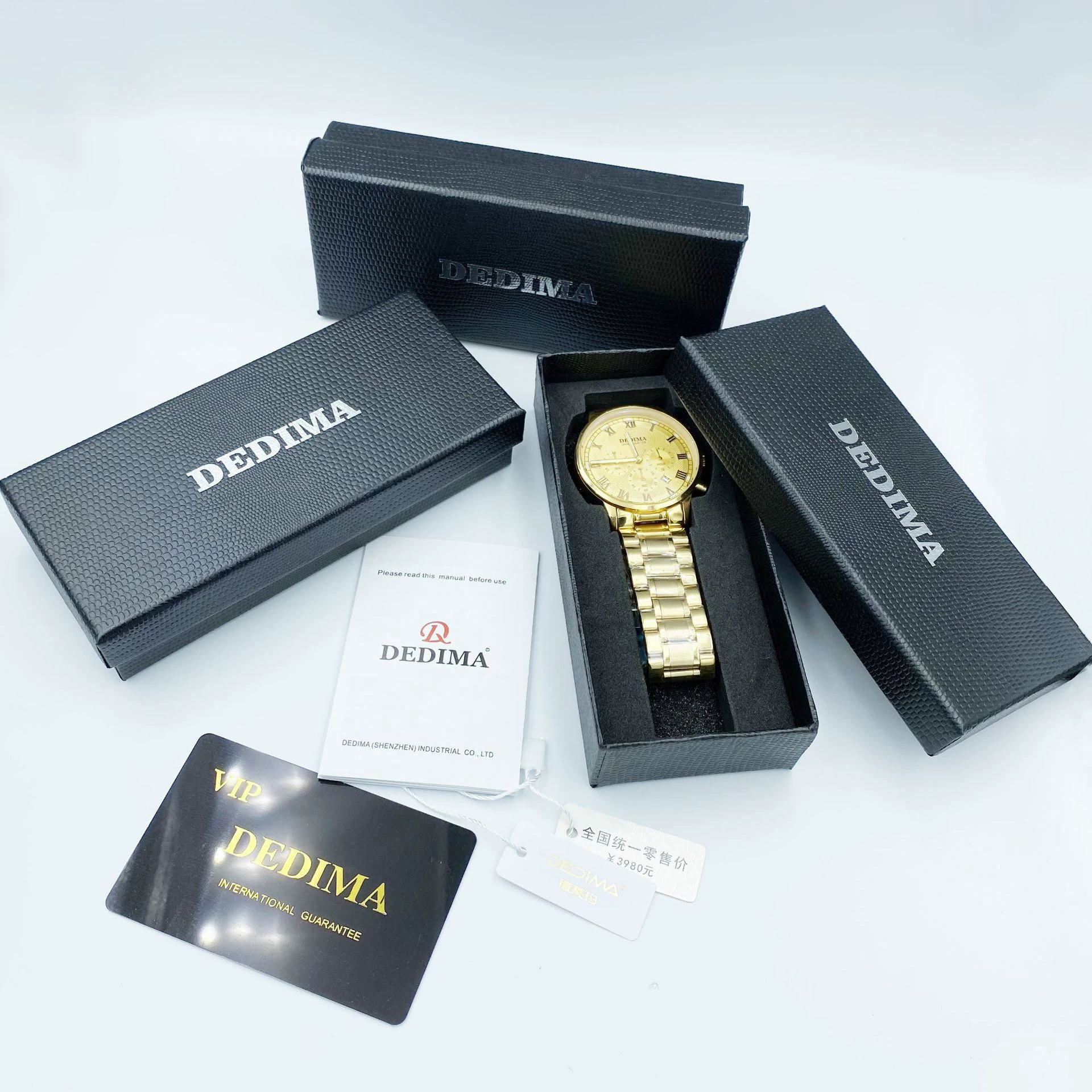 2025 высококачественная упаковочная коробка для часов EV с имитацией змеиной кожи под камень, утолщенная и сверхпрочная, готовая к поставке с завода