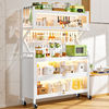 Sideboard kitchen Shelf multi-storey to ground Storage cabinet Lockers Pegboard Microwave Oven Cookware Oven rack
