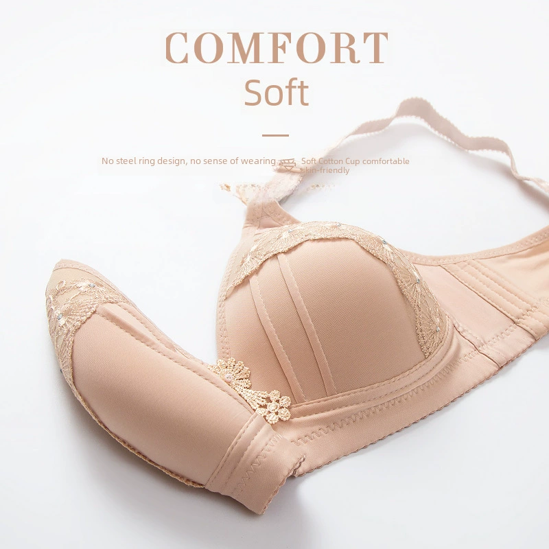 Underwear, bra top for mother, wireless bra, supporting breathable tank top, for middle age, plus size