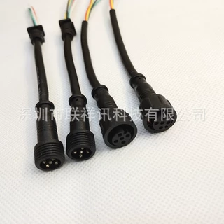 供应LED汽车灯防水线束防水五芯电源线汽车灯防水专用线防水线