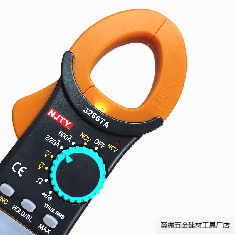 난징 TIANYU 3266A AC 클램프 멀티 미터 디지털 전류계 600A 자동 범위 NVC 클램프 미터.