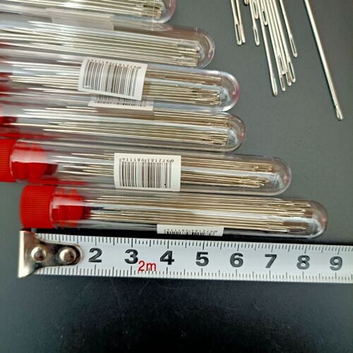 Barrel small tube needle set big eye sewing needle clothes sewing needle household large needle set needle 1 yuan street stall