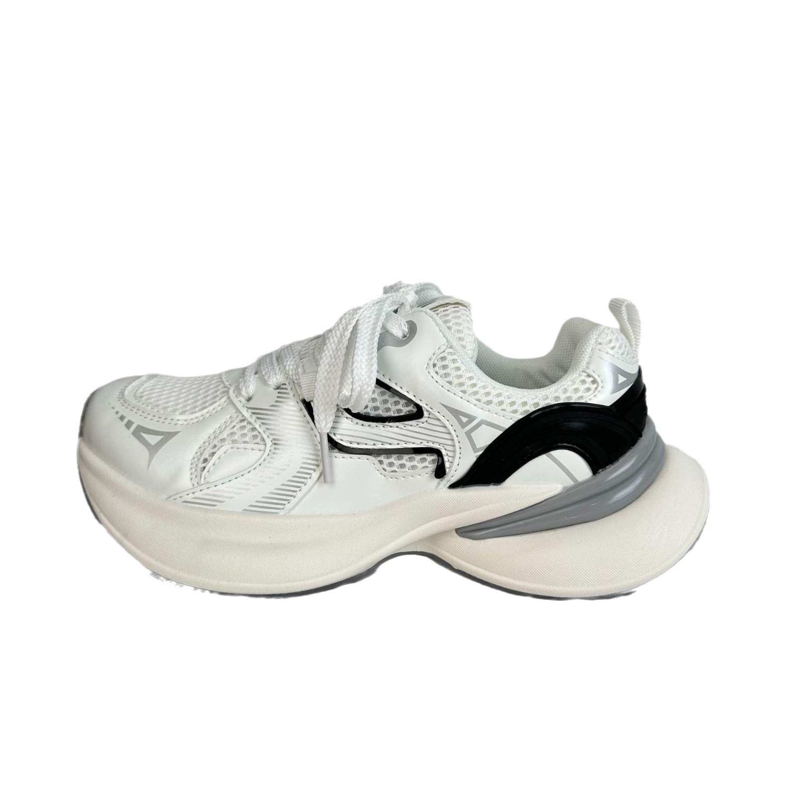 2024 yuanbo nuevos zapatos de malla transpirables para mujeres de verano con una parte inferior gruesa, zapatos de padre de estilo coreano, zapatos de mujer universales