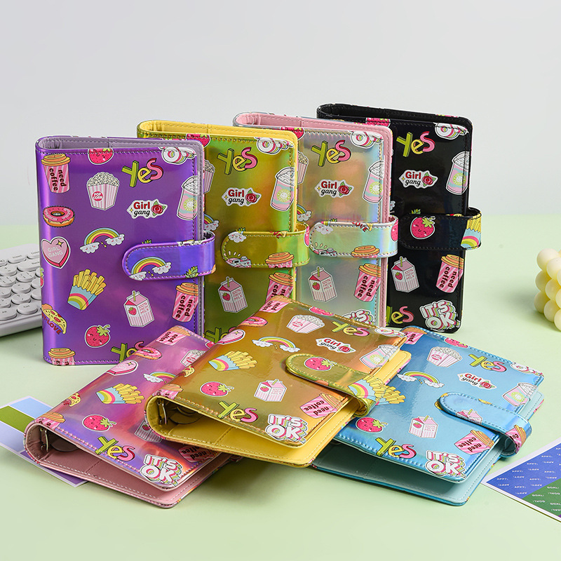 2025 Macaron A6 Cartoon Pattern Loose-Leaf Accounting Notebook Wholesale Creative Cash Storage Book Cross-Border Supply 2025 Macaron A6 Cartoon Pattern Loose-Leaf Accounting Notebook Wholesale Creative Cash Storage Book Cross-Border Supply