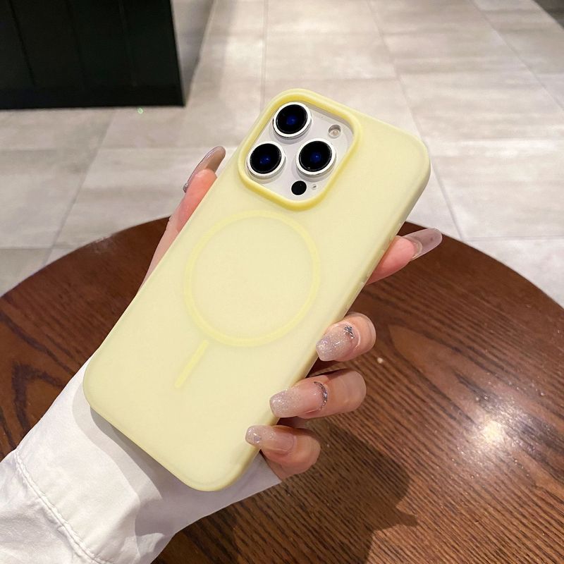 适用iPhone17超薄液态硅胶手机壳苹果16promax半透雾面肤感磁吸壳|undefined