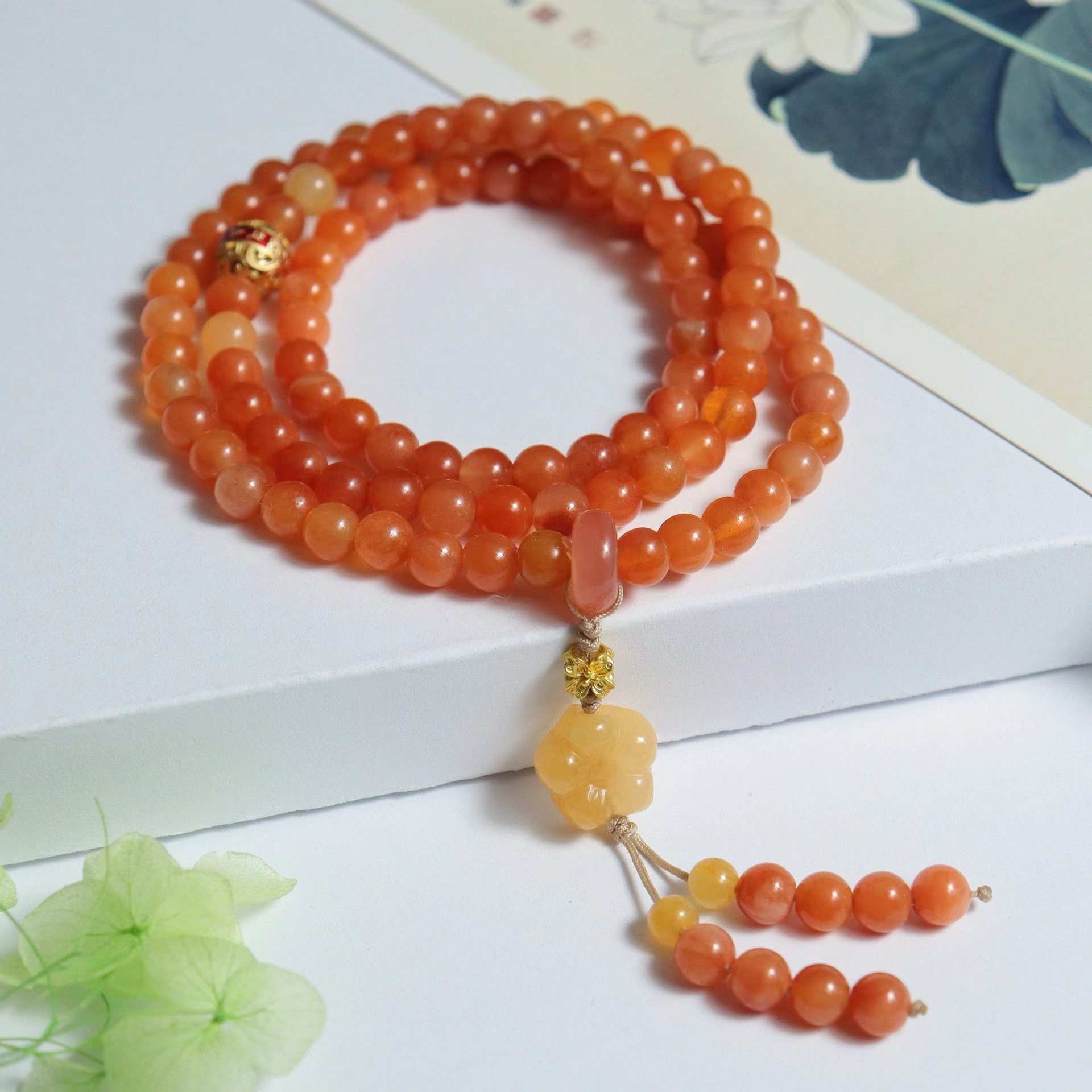 복숭아 꽃 섹션