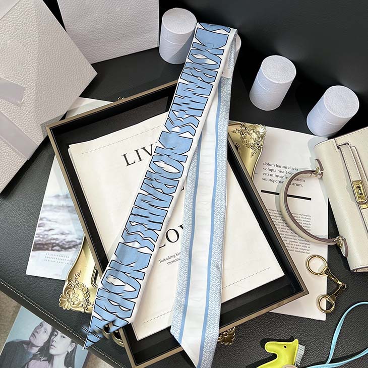 D versión alta 18 mm bufandas de seda cinta cinta delgada correa de pelo larga decoración pequeña bufandas animales de la selva H