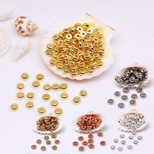 14k包金隔片 diy手工串珠包保色隔片珠车轮片光面散珠手链配件