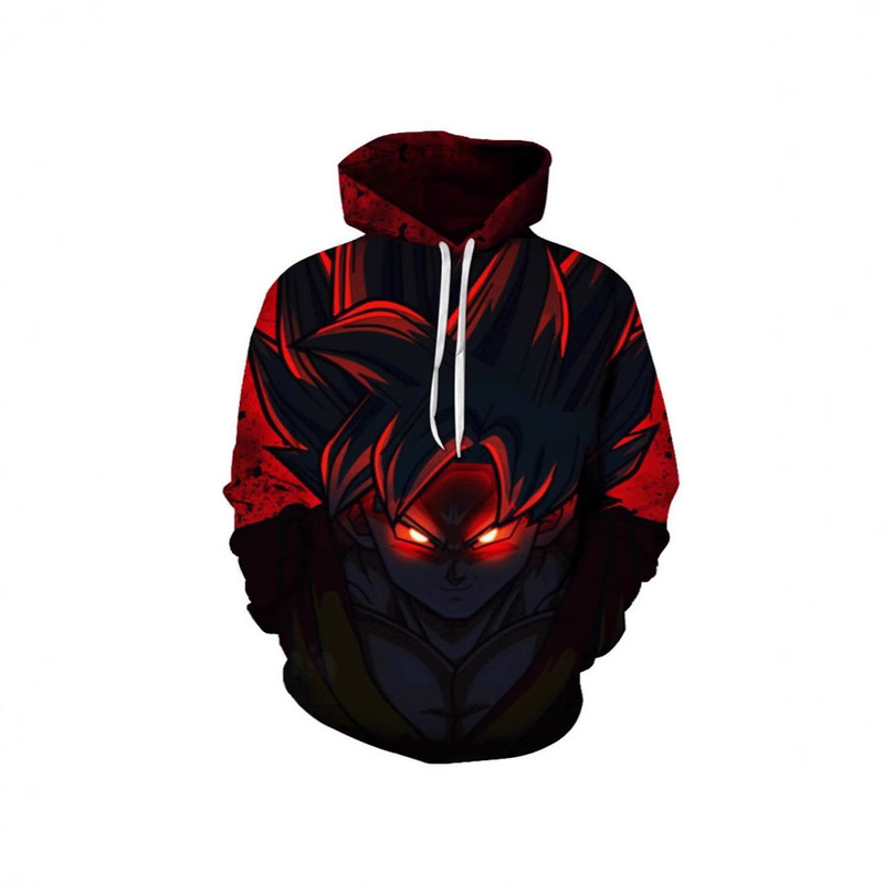 Amazon Cross-border Hot Selling Day Man Men's Long Sleeve Hoodie 3D Printing Dragon Ball Printed Casual Sweater
