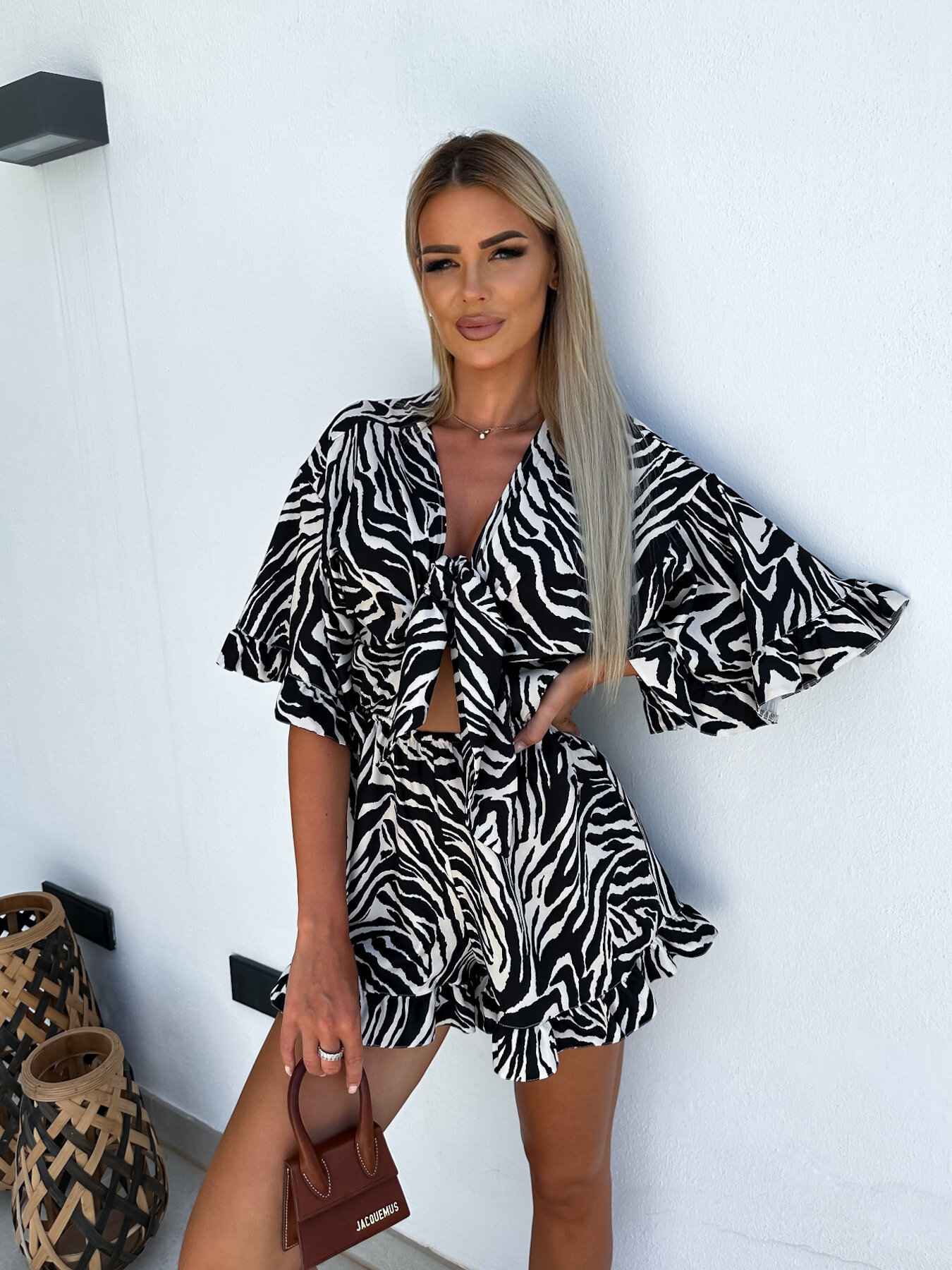 Women's Holiday Daily Vacation Zebra Shorts Printing Rompers display picture 4