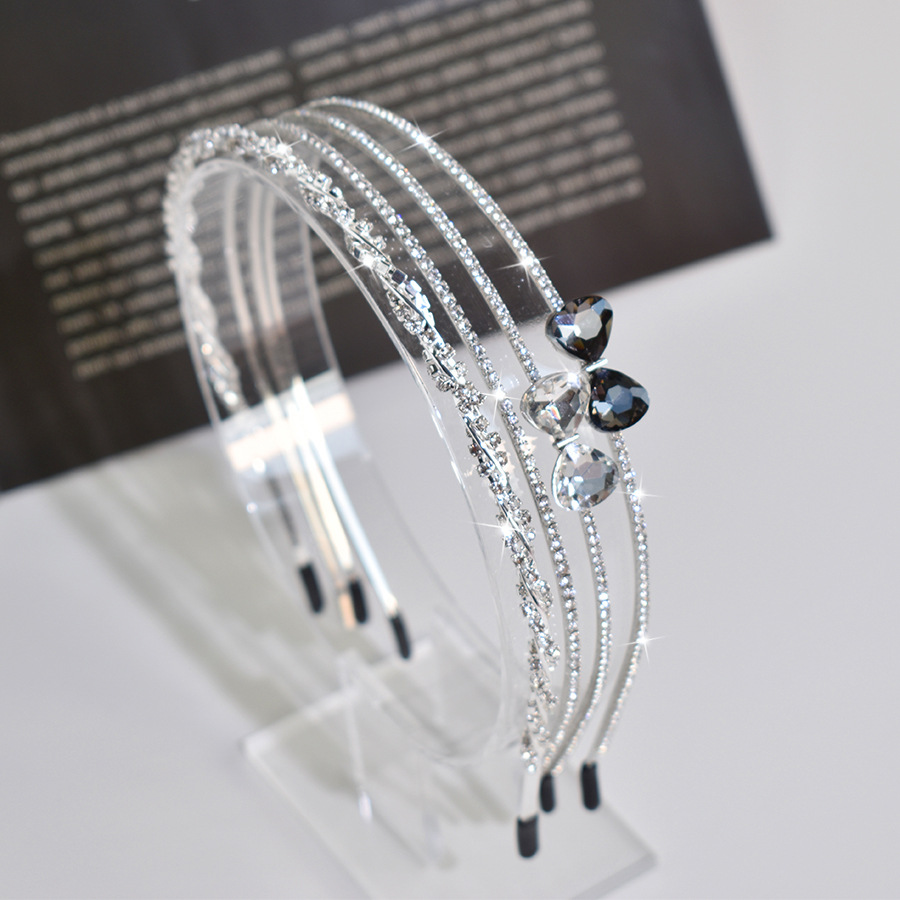 100g Weight Hair Band Hair Accessories Type 1 Piece Quantity Date, Tea Party Occasion Artificial Crystal Material Butterfly, Bow Knot Pattern All Seasons Season Women's Gender Princess, Shiny Style Princess Shiny Women's Butterfly Bow Knot Artificial Crystal Hair Band 1