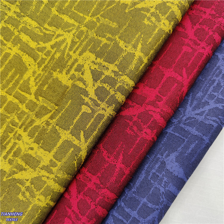 H-7097#罗缎十字乱纹提花女装童装弹力打底裤包臀裙短裤服饰面料