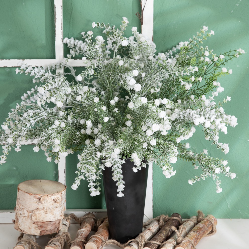 假花撒雪滿天星噴雪 廠家批發仿真花聖誕家庭裝飾婚慶布置GF15696