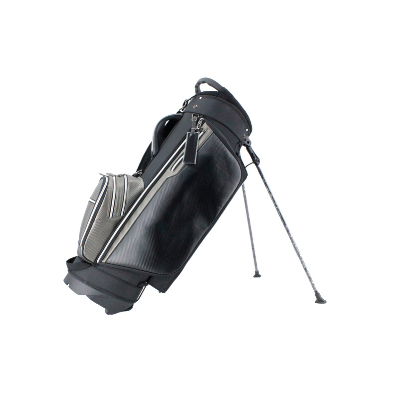 Bolsa de golf de cuero compuesto multi-funcional bolsa de soporte luz versión portátil puede contener un conjunto completo de clubes al por mayor