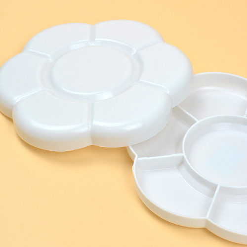 Zhanhong Art Plum Blossom Box Color Box Chinese Painting Children's Palette Palette Double Button Gouache Acrylic Paint Plum Blossom