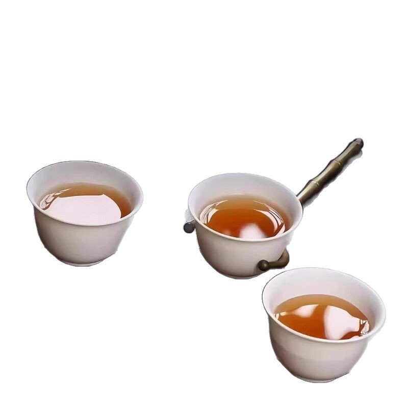 高級使い捨てティーカップ籾殻材質蓋碗小杯屋外旅行一人茶具トランペット品茗杯|undefined