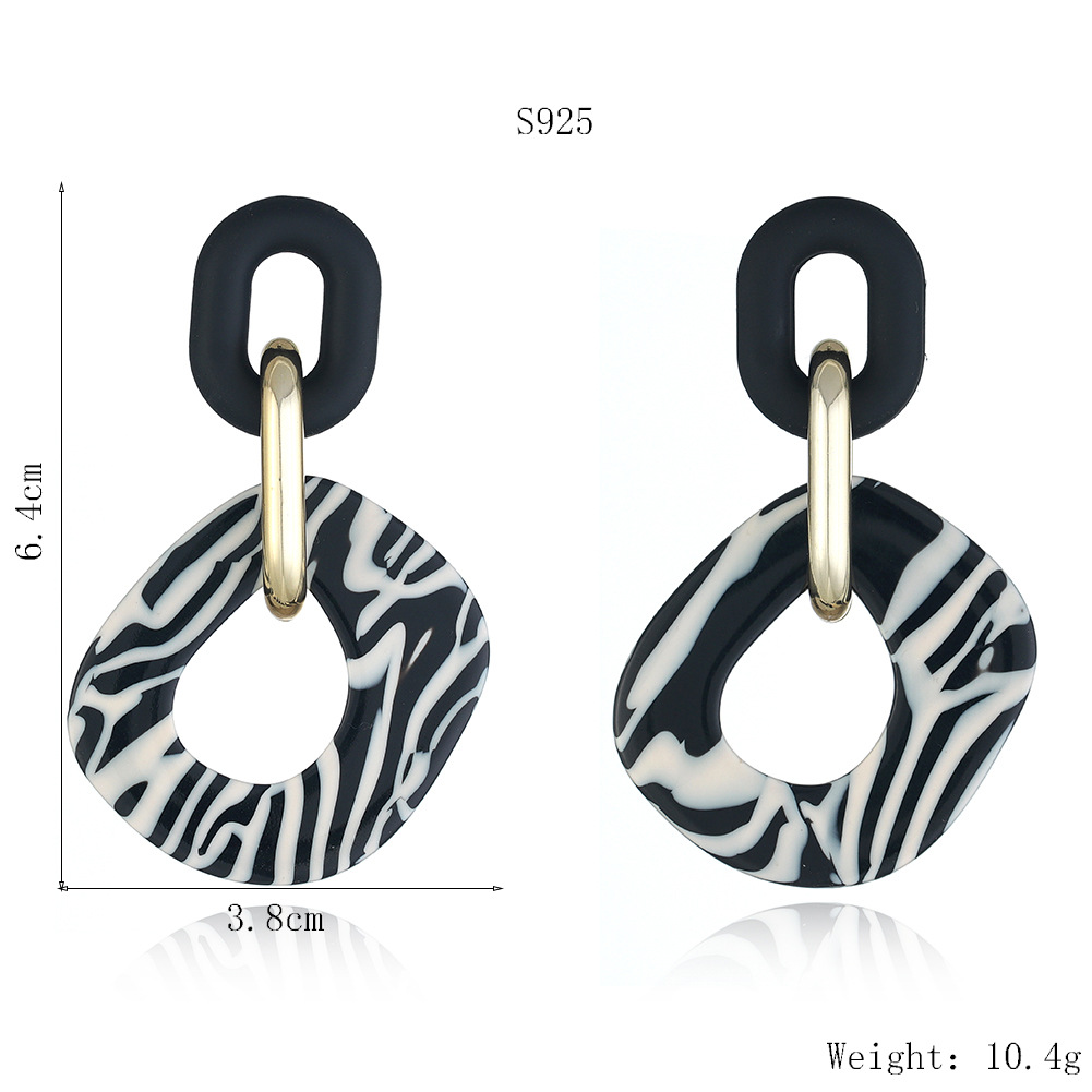 Acrylic Acetate Plate Earrings