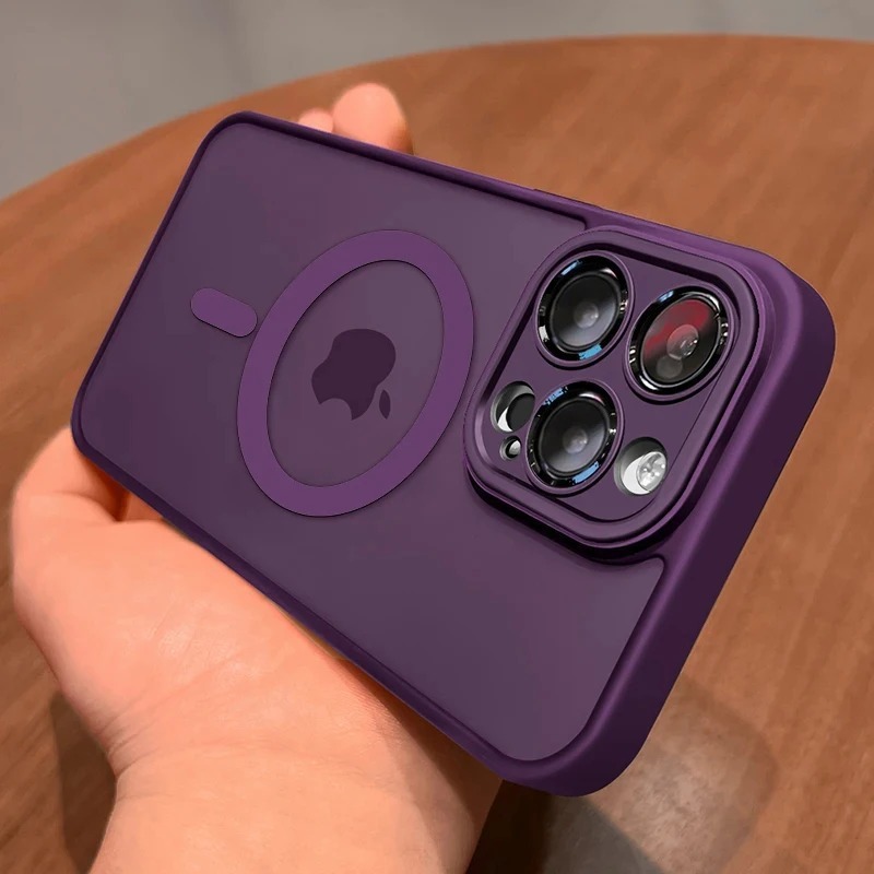 适用iPhone17磁吸手机壳雅盾肤感磨砂半透苹果16PROMAX精孔硬套15|undefined
