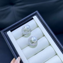 S925�������ָ10-11MM��ˮ������������Բǿ��ָ���������İ�