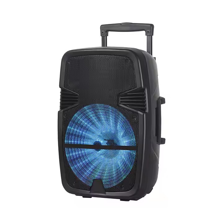 NDR-A15 barra de tracción transfronteriza altavoz Bluetooth 15 pulgadas altavoz de alta potencia de danza cuadrada sonido RGB