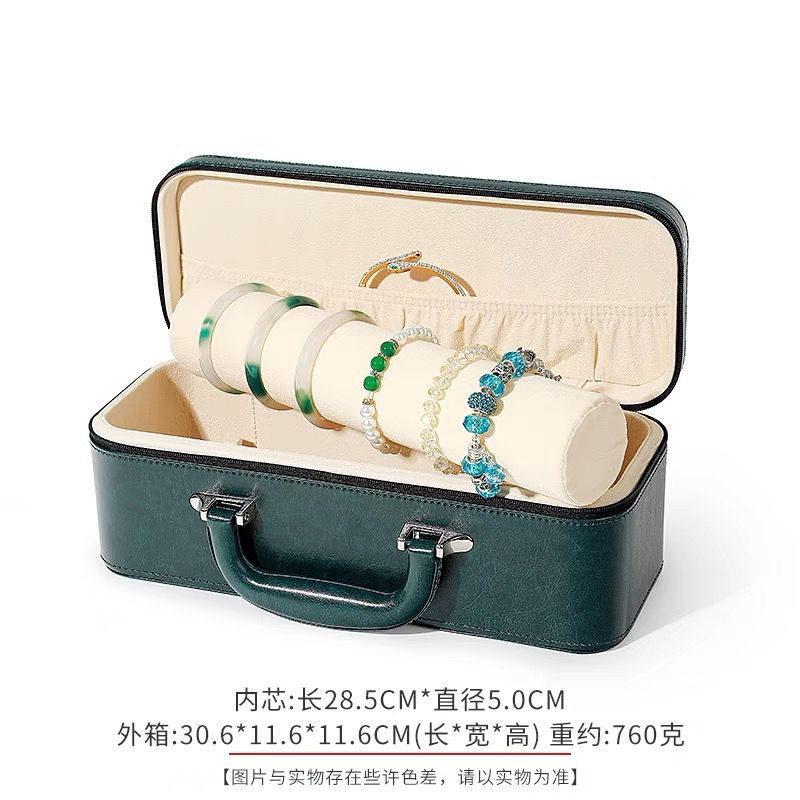 Brazalete caja de almacenamiento 15 dígitos brazalete caja de joyería jade jade caja de oro y plata caja de exhibición caja de joyería portátil caja doméstica