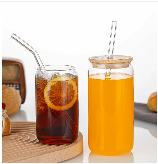 Прозрачное стекло со стеклом, соломкой, молочный чай, Cola