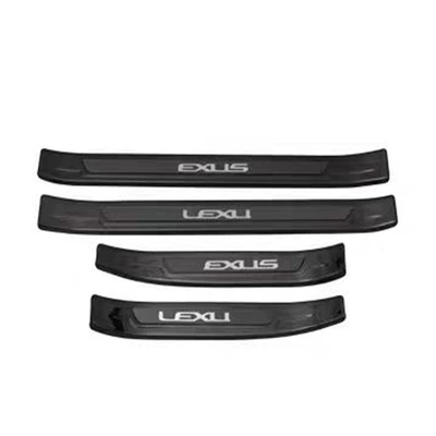 Steel Door Sill Strips – Dekorativ pedal başlıqları - door-outside-4-pieces-of-outer-door-sill-strips-stainless-steel-black-titanium-brushed-suitable-for-2014-2021-lexus-nx200200t300h