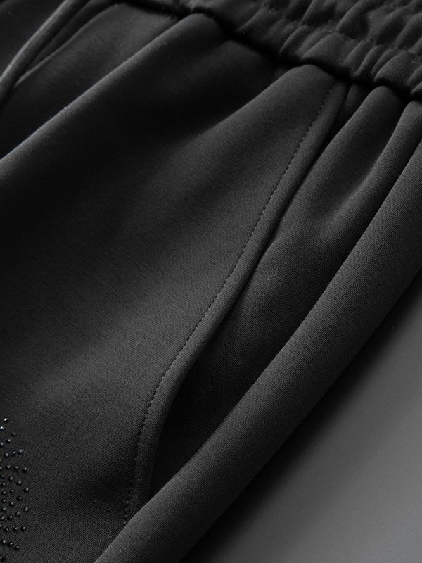 Men's casual sports suits, new autumn styles, European goods, beauty head sequins embroidery, trendy brand, pullover sweater, two piece suit_voghion.com