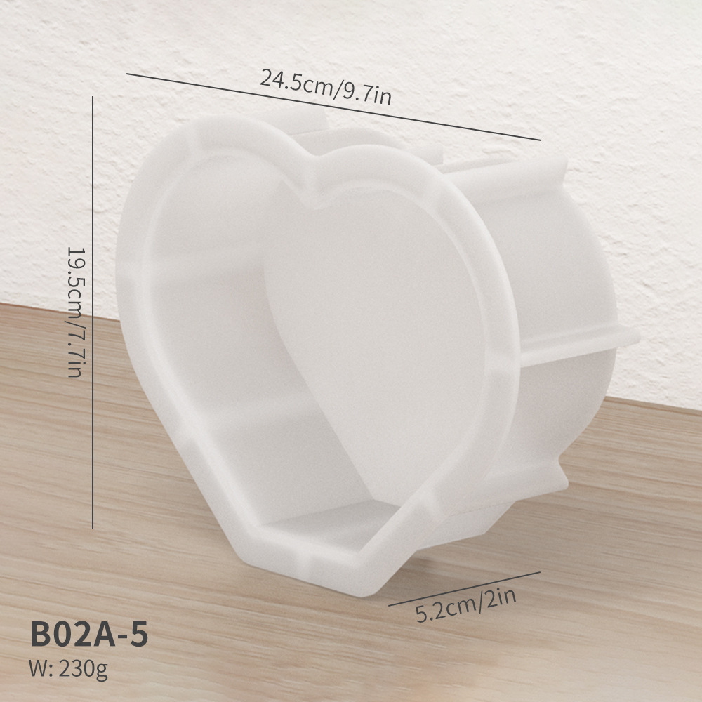 B02A-5 미디엄 하트 모양 몰드