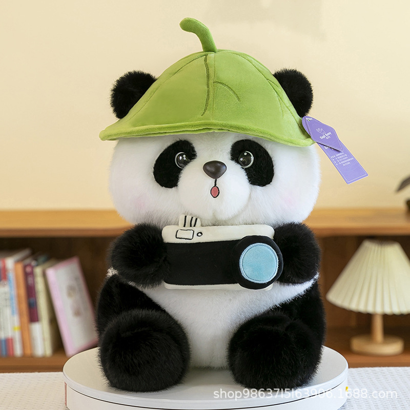 Sichuan Chengdu Camera Giant Panda Plush Toy Cross-Border Doll Large Camera Panda Pillow