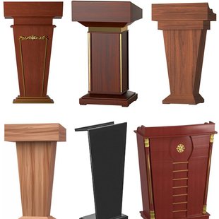 Wholesale Solid Wood Lecture Table Podium School Podium Teacher Podium Table Hotel Reception Desk 4S Store Welcome